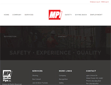 Tablet Screenshot of moffatpipe.com